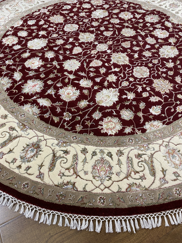 Ковер 2,01х2,01 Indien Orient floral beige red round