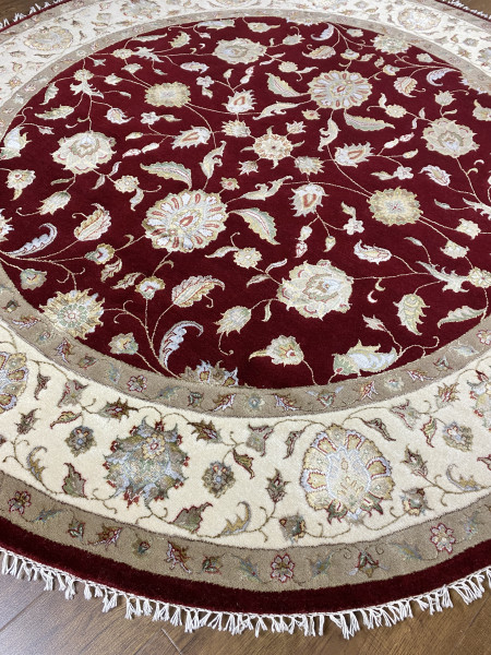 Ковер 2,00х2,00 Indien Orient floral beige red round