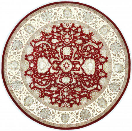 Ковер 2,47х2,47 Indien Orient floral beige red round