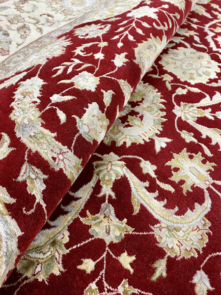 Ковер 2,47х2,47 Indien Orient floral beige red round