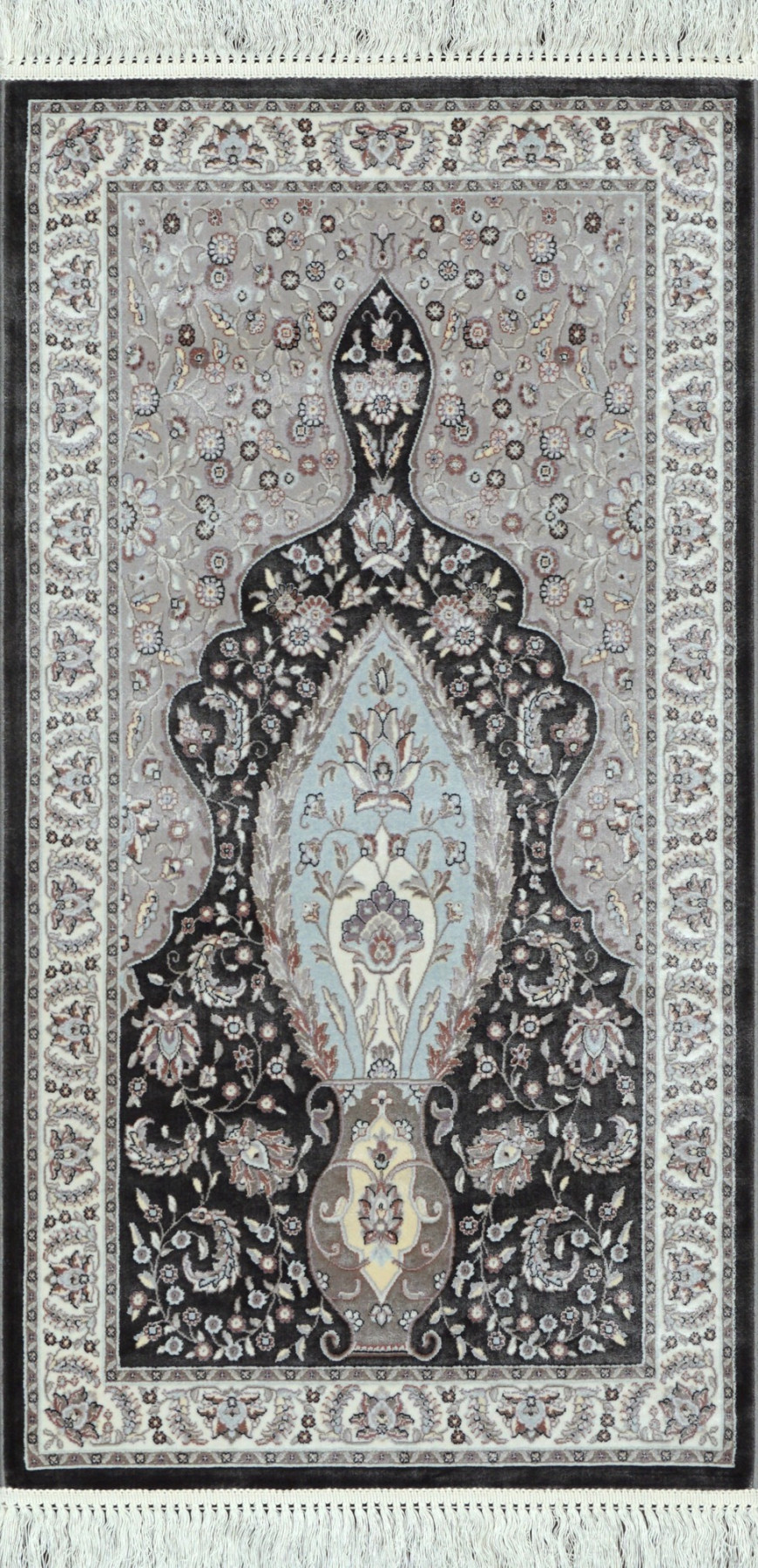 Ковер 0,60х1,10 Silk Touch 002 antracite pastel namaz