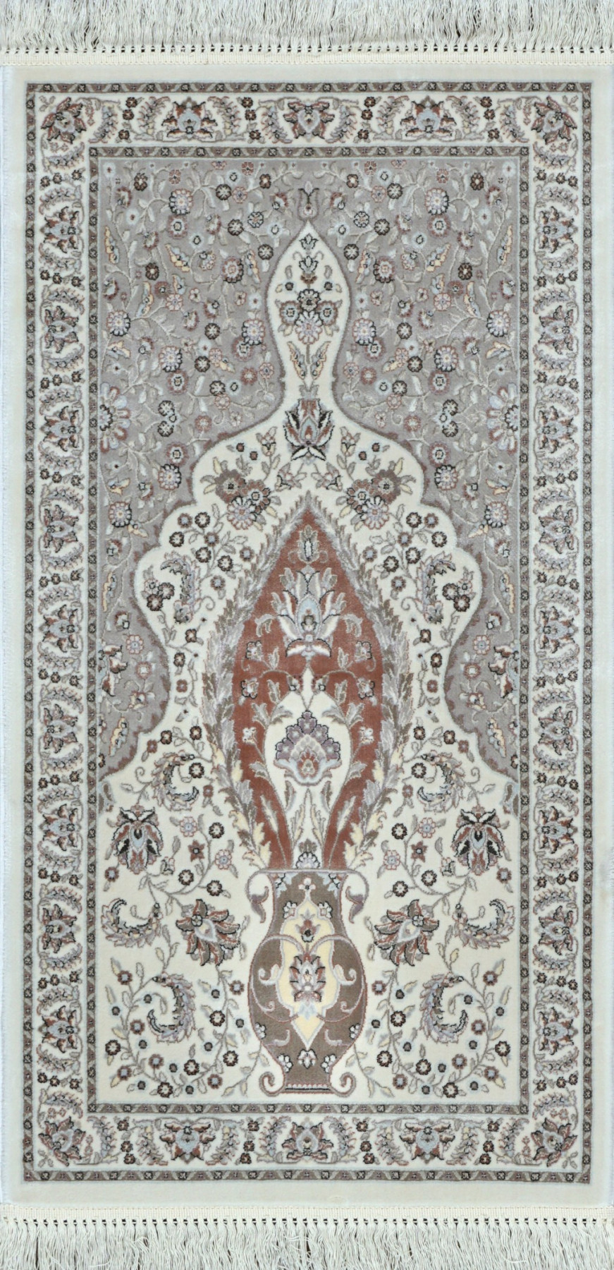 Ковер 0,60х1,10 Silk Touch 002 silver pastel namaz