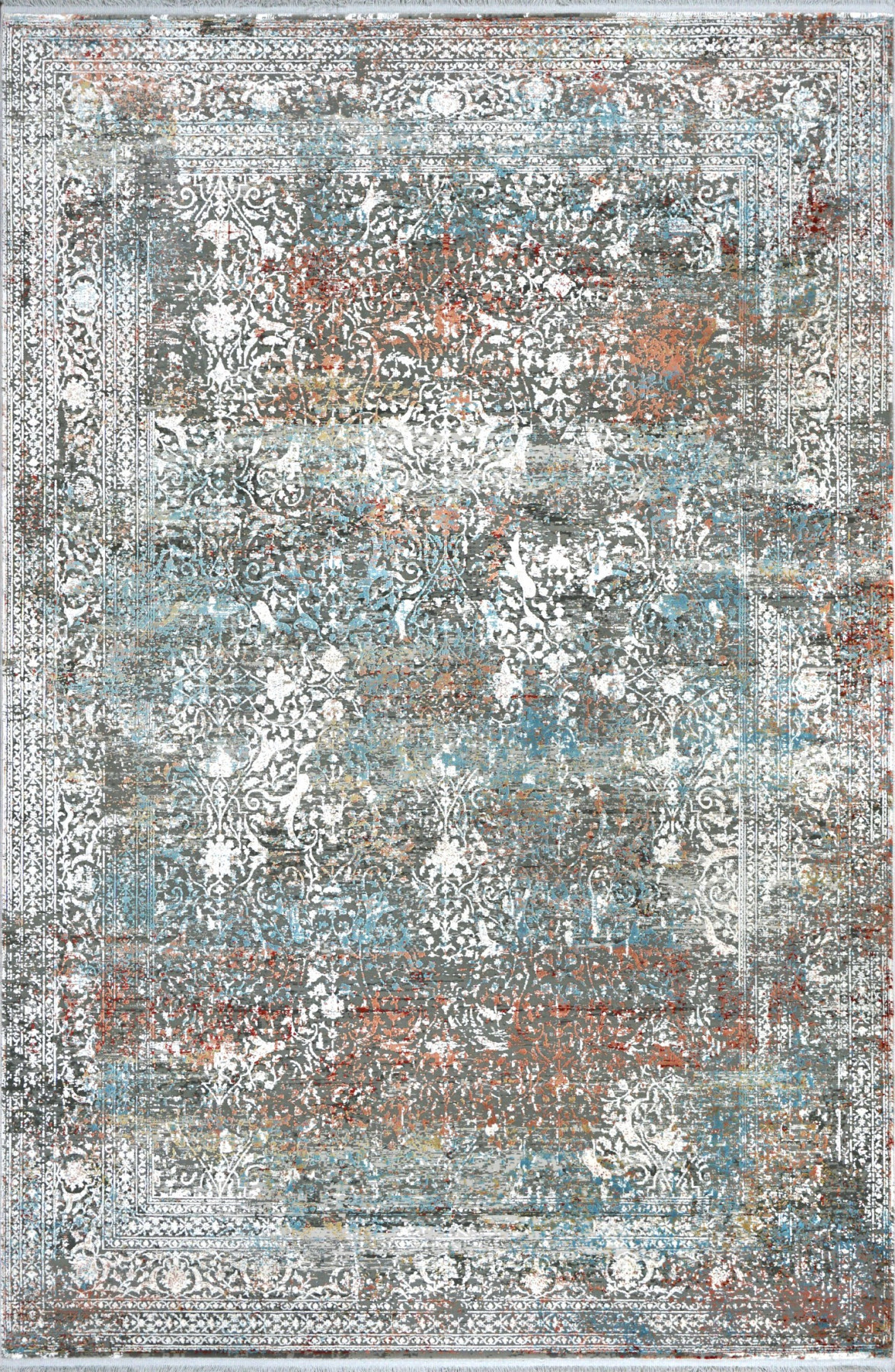 Ковер 1,60х2,30 Abstract Silk M203E gray blue