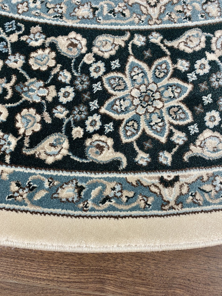 Ковер 2,80х2,80 Aqua 3637A cream d.blue round
