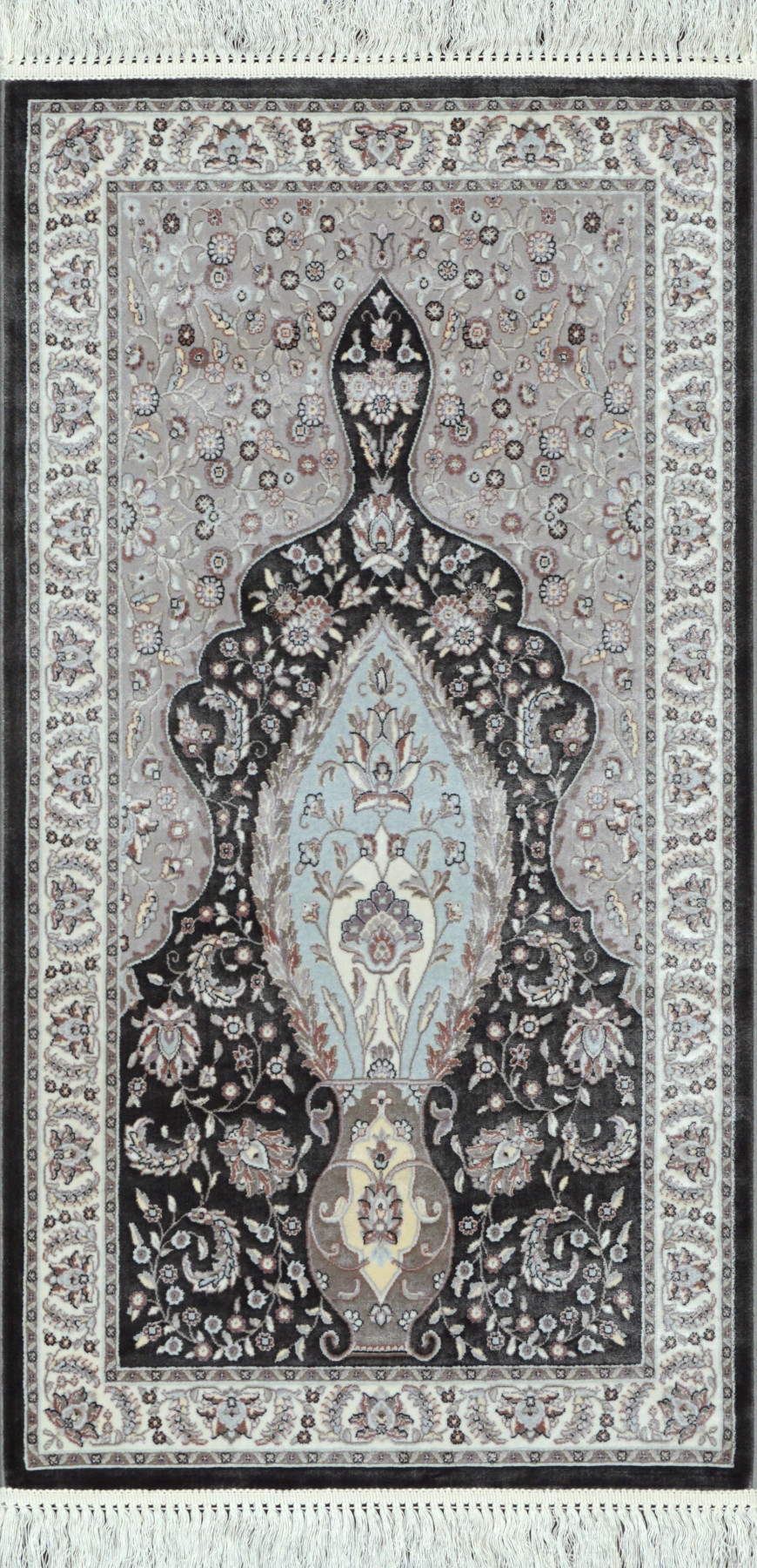 Ковер 0,50х0,80 Silk Touch 002 antracite pastel namaz