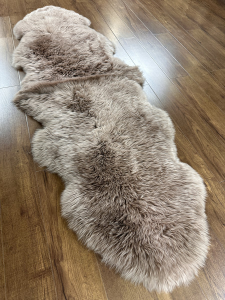 Ковер-шкура 0,60х2,00 Sheepskin light brown 2-шк.