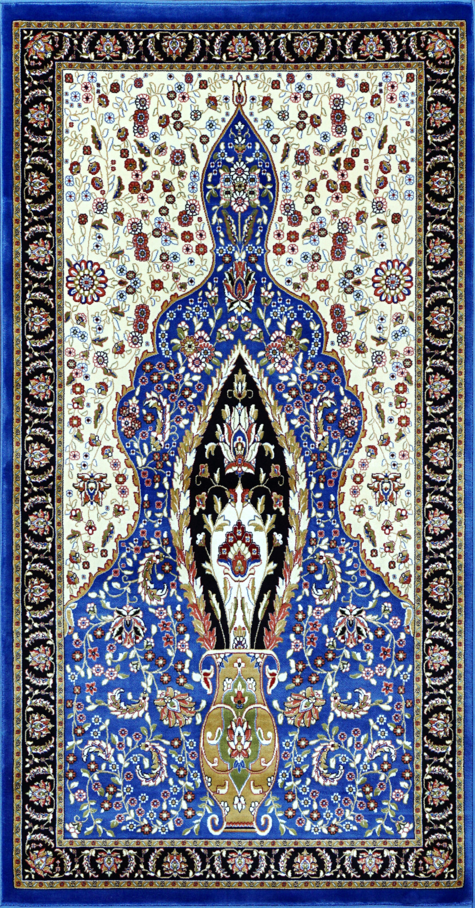 Ковер 0,67х1,10 Silk Touch 002 ocean blue navy namaz