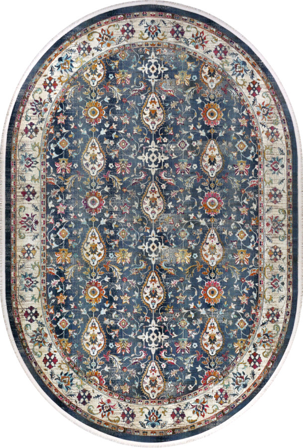 Ковер 2,40х3,40 Crystal 3559A navy cream oval