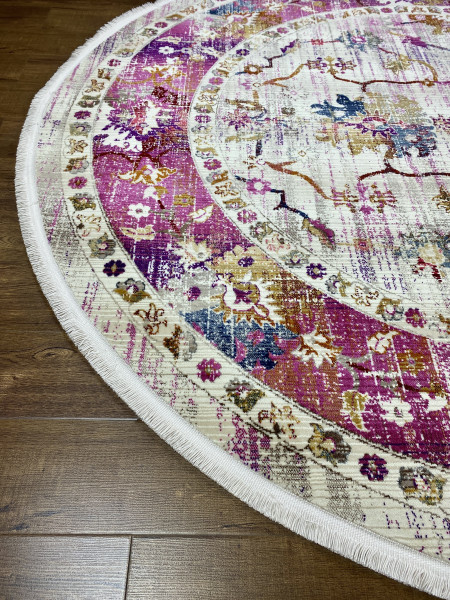 Ковер 2,40х3,40 Crystal 3791A cream violet oval