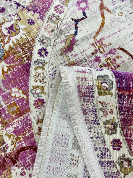 Ковер 2,40х3,40 Crystal 3791A cream violet oval