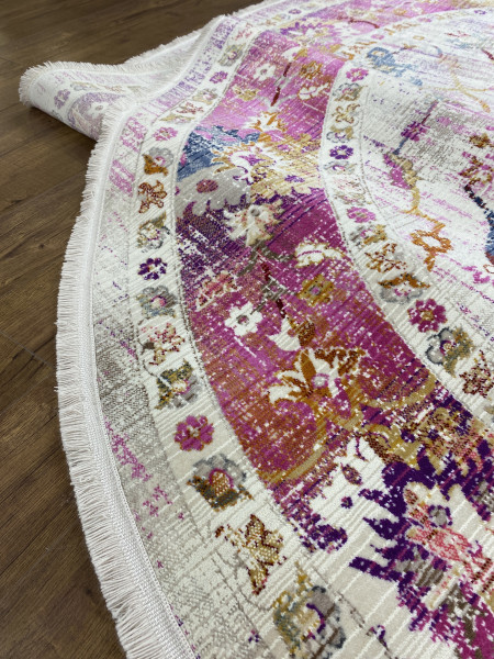 Ковер 2,40х3,40 Crystal 3791A cream violet oval