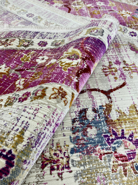 Ковер 2,40х3,40 Crystal 3791A cream violet oval