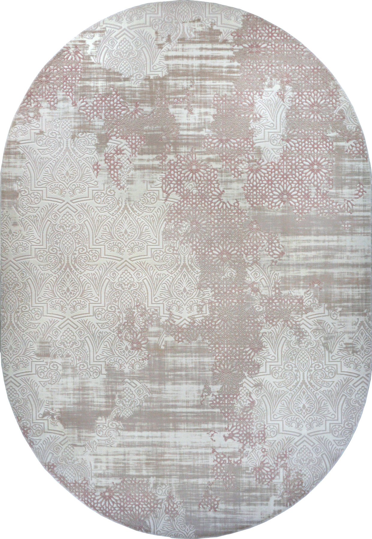 Ковер 2,40х3,40 Diora 2182C pink oval