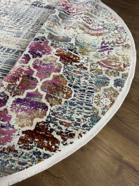 Ковер 2,80х2,80 Crystal 3861A cream blue round