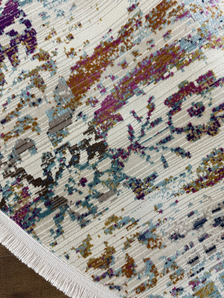 Ковер 2,80х2,80 Crystal 3861A cream blue round