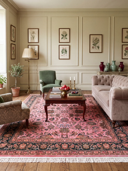Ковер 2,36х3,03 Indien Kashan rose