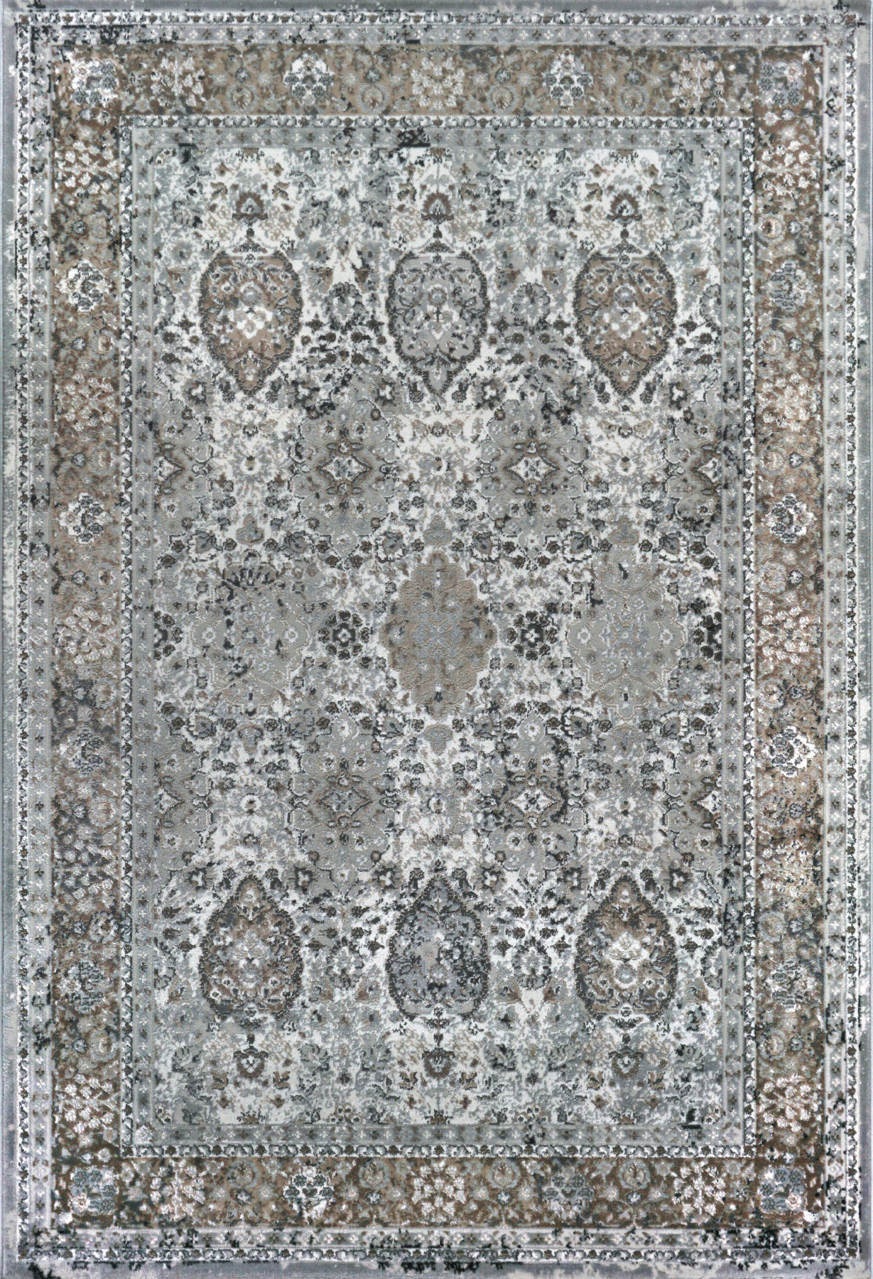 Ковер 0,80х1,50 Elegant Design D713A white d.vizon