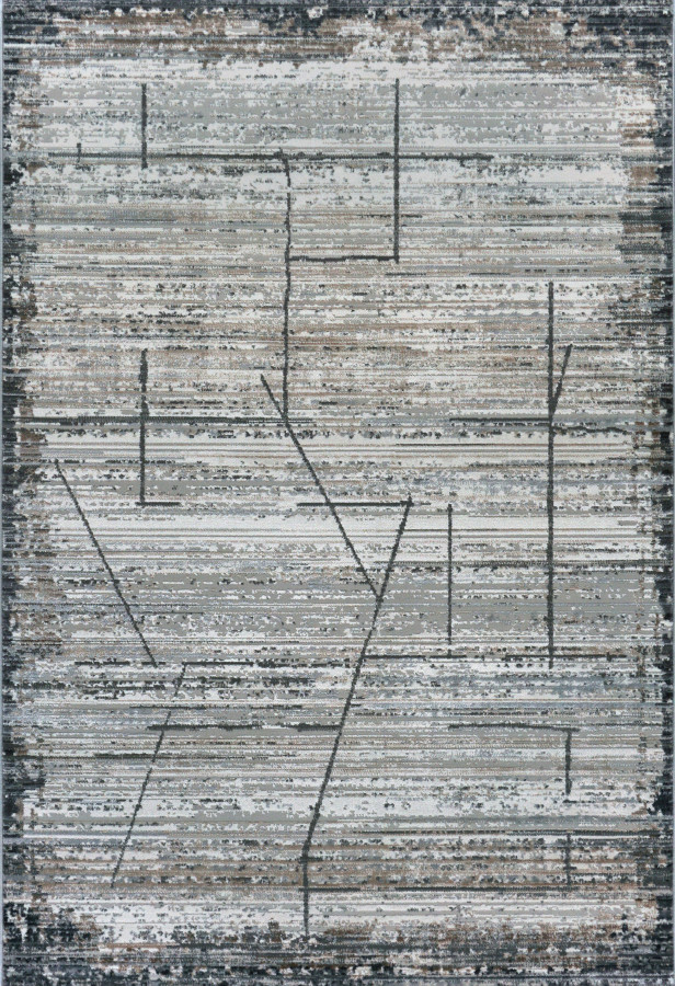Ковер 0,80х1,50 Elegant Design IF37A white d.gray