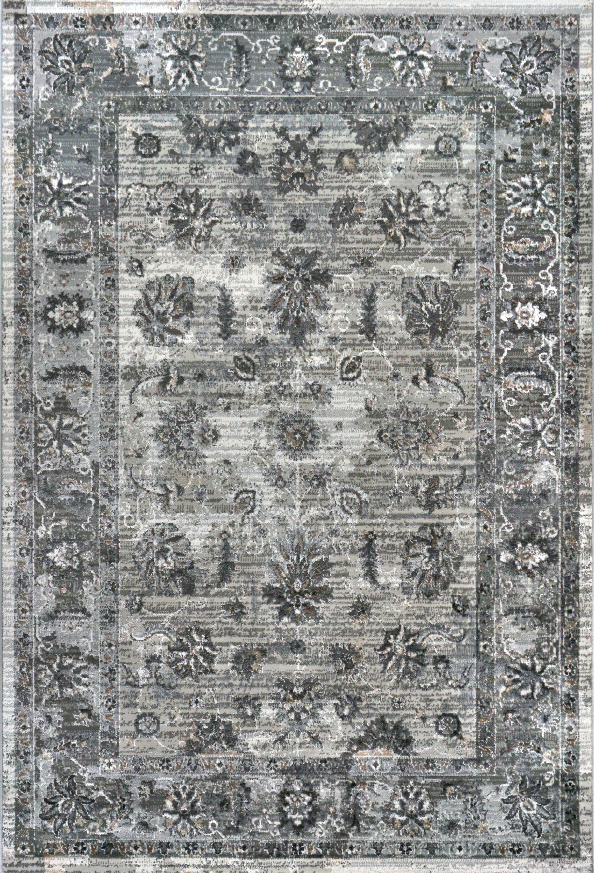 Ковер 0,80х1,50 Elegant Design IF48A white d.gray