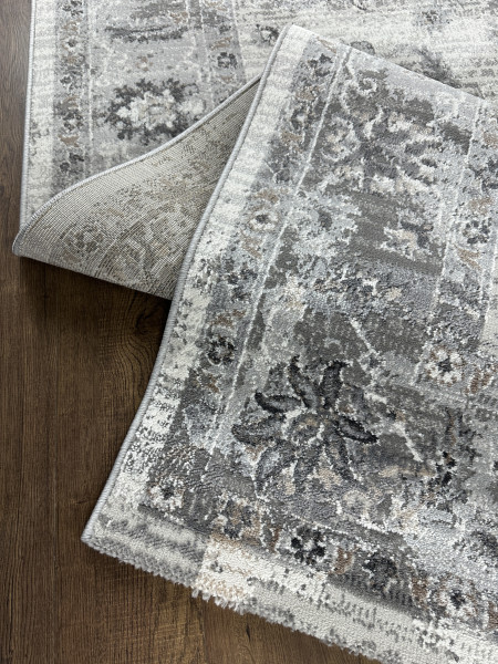 Ковер 0,80х1,50 Elegant Design IF48A white d.gray