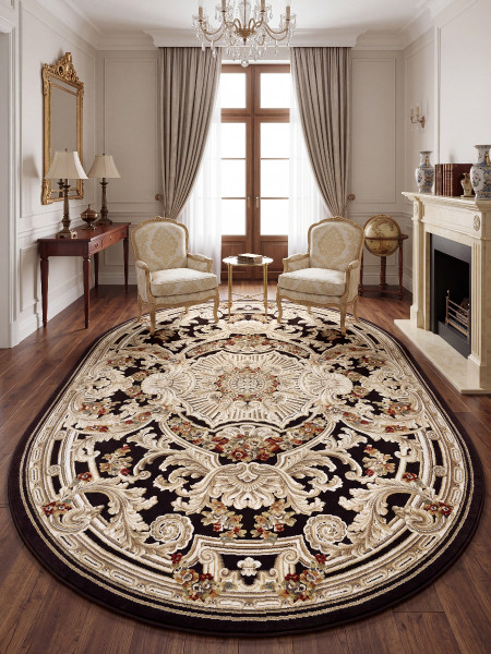 Ковер 1,60х2,30 Relief Silk 38388 727270 oval