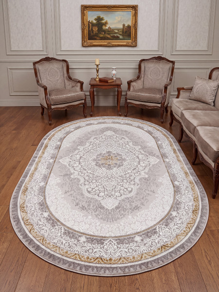 Ковер 1,60х2,30 Aurora GL037E brown oval