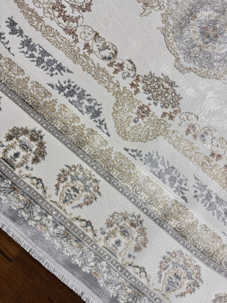 Ковер 1,60x2,30 Pearl Collection 7163A cream light gray oval