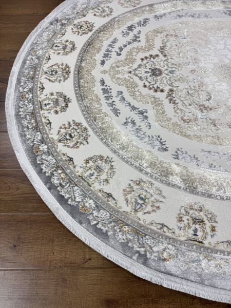 Ковер 1,60x2,30 Pearl Collection 7163A cream light gray oval