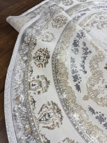 Ковер 1,60x2,30 Pearl Collection 7163A cream light gray oval