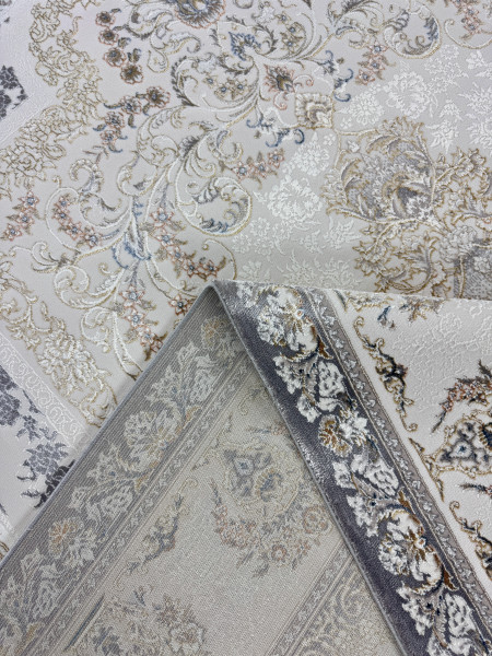 Ковер 0,80x2,00 Pearl Collection 7163A cream light gray