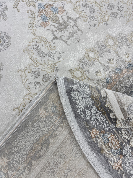 Ковер 1,60x2,30 Pearl Collection 7164A cream light gray oval