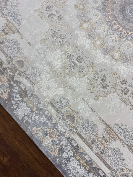 Ковер 0,80x2,00 Pearl Collection 7164A cream light gray
