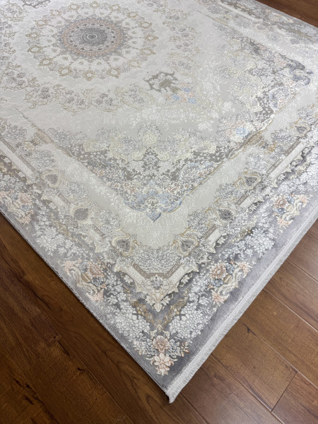 Ковер 0,80x2,00 Pearl Collection 7164A cream light gray